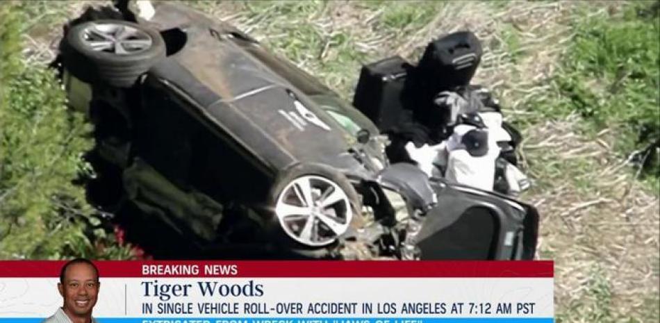El golfista Tiger Woods ha sufrido un accidente que le ha dejado con varias heridas.