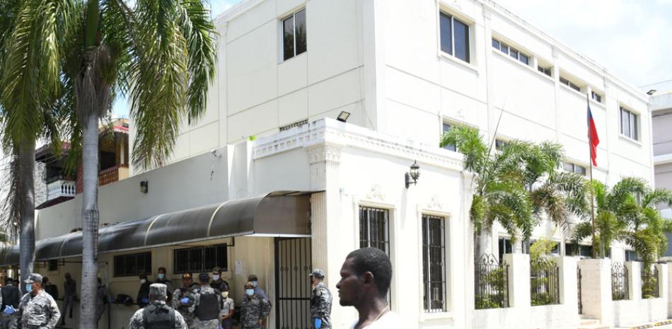Sede de la embajada de Haití en Santo Domingo.