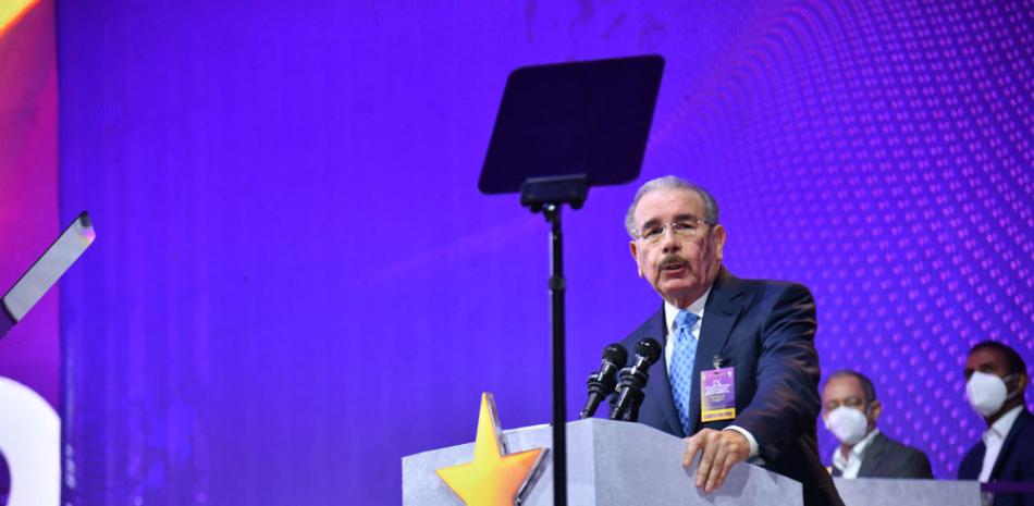 Danilo Medina pronunció el discurso de clausura del IX Congreso. /VÍCTOR RAMÍREZ