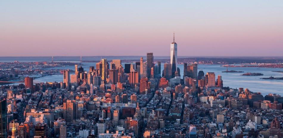 Vista aérea de la ciudad de Nueva York, tomada desde el Empire State. AGENCIA AFP.