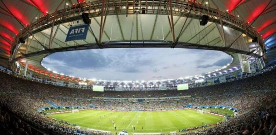 El majestuoso estadio Maracaná de Río de Janeiro, Brasil.