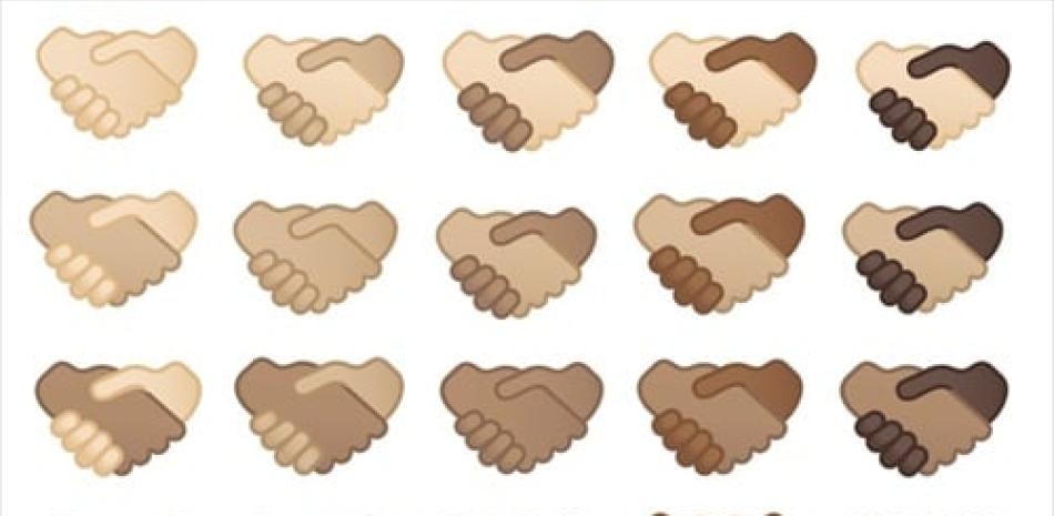 Nuevos emojis de apretones de manos.

Foto: GOOGLE / UNICODE