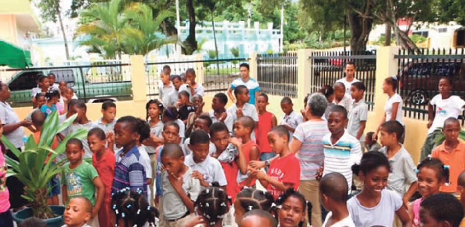 Los niños en una de las actividades de Muchachos y Muchachas con Don Bosco, antes de la pandemia.