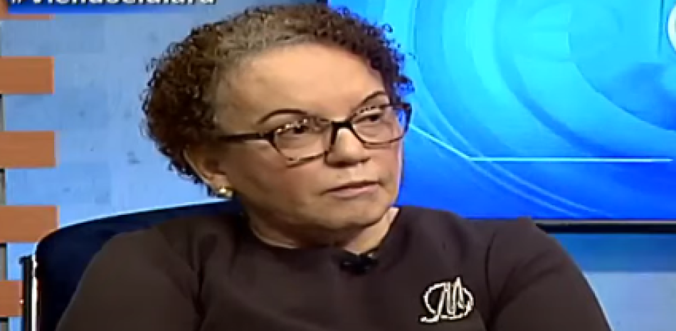 Miriam Germán Brito, durante su entrevista en el programa El Día./ Captura de video
