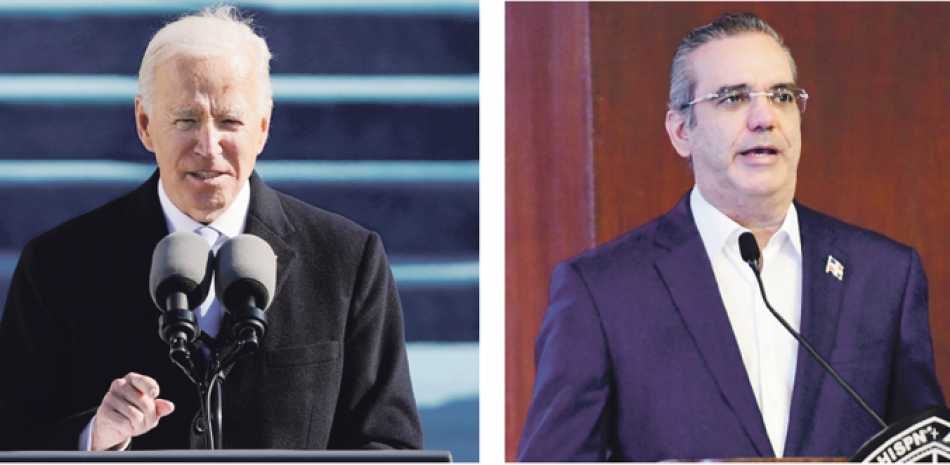 Joe Biden, presidente de Estados Unidos y Luis Abinader, presidente de República Dominicana.