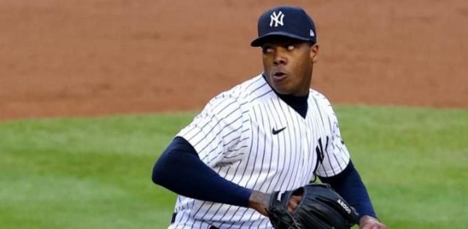 Aroldyis Chapman, estelar relevista de los Yankees.