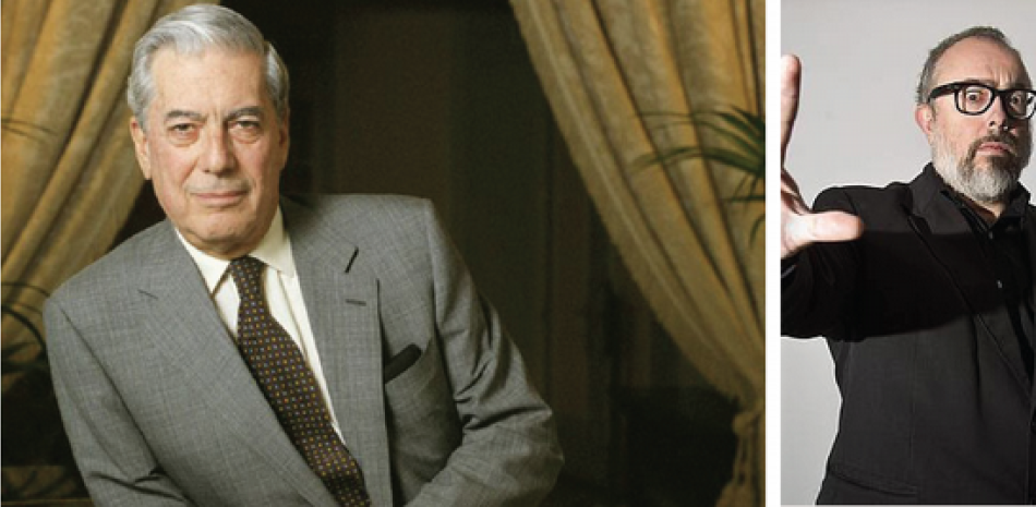 1) Mario Vargas Llosa. 2) Alex de la Iglesia.