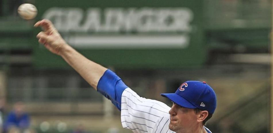 Kyle Hendricks ha sido uno de los pocos puntos luminosos que han tenido los Cubs este año.