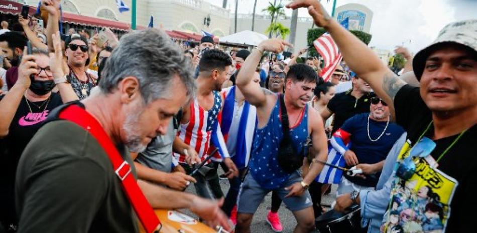 Protestas en Cuba. Foto: AFP.