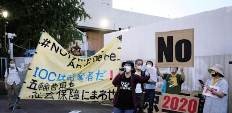 Las protestas han estado presentes en muchas ciudades de Japón en contra de la organización de los Juegos Olímpicos en ese país.