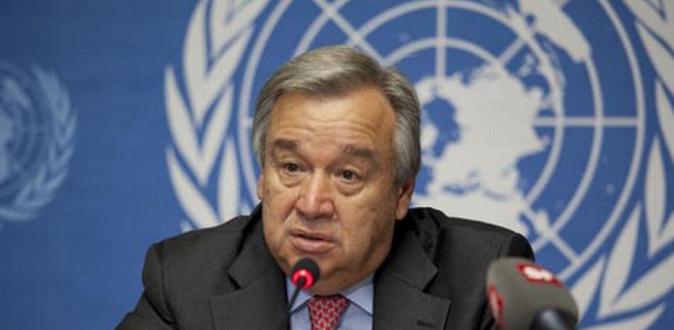 António Guterres, secretario general de la Organización de las Naciones Unidas.