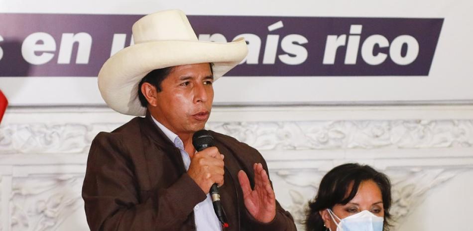 Pedro Castillo, candidato presidencial de Perú. / EP