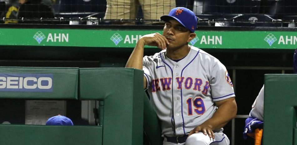 Luis Rojas, piloto de los Mets de Nueva York.