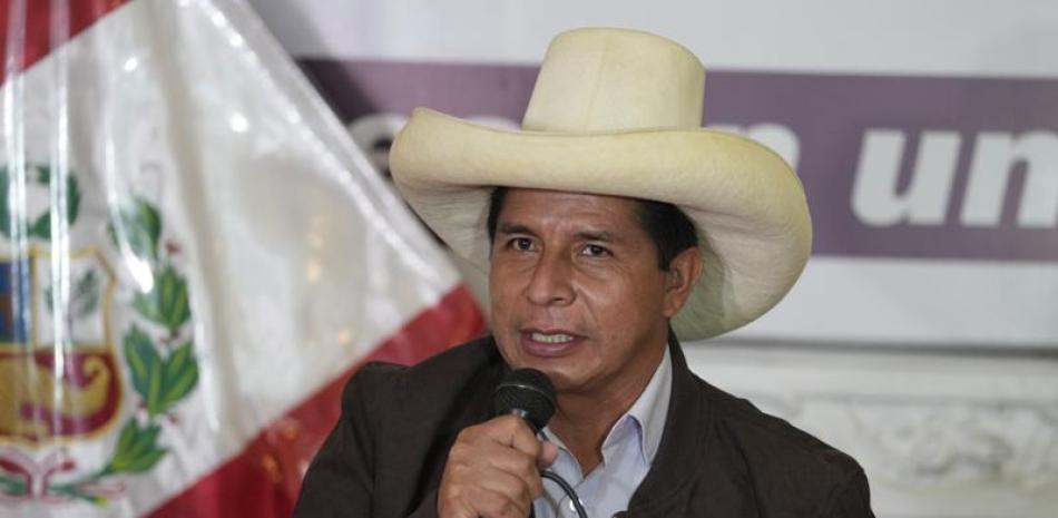 Pedro Castillo, presidente electo de Perú,