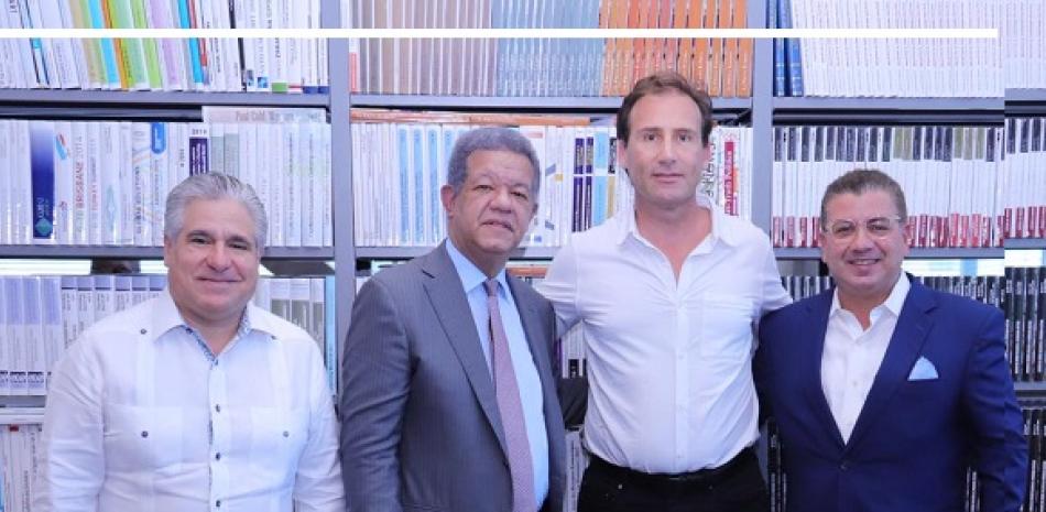 Alfredo Lopez, Leonel Fernández, Nicolas Delrieu y Cesar Fernández.