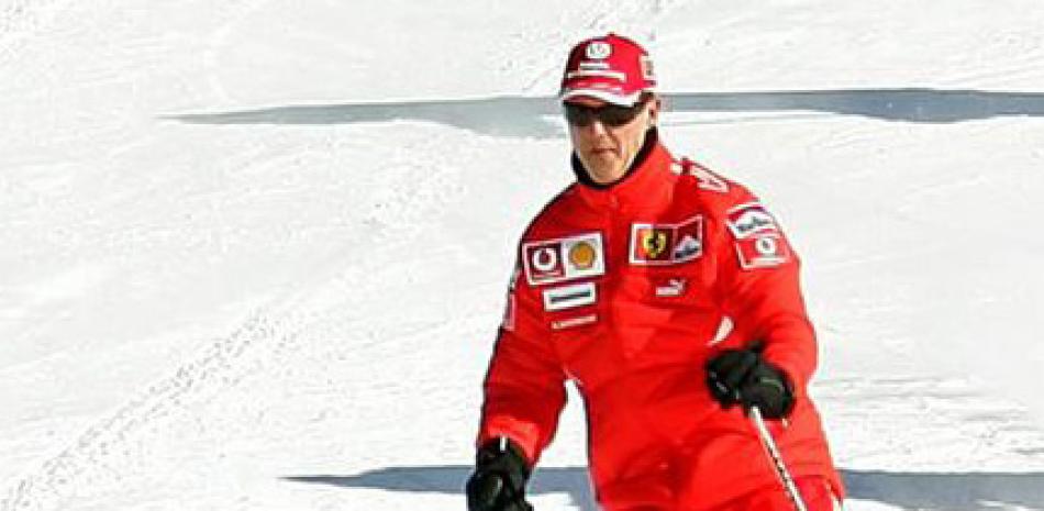 Michael Schumacher en la nieve.