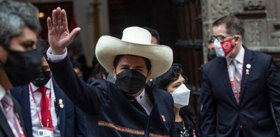 Pedro Castillo, presidente de Perú. Foto: AFP.