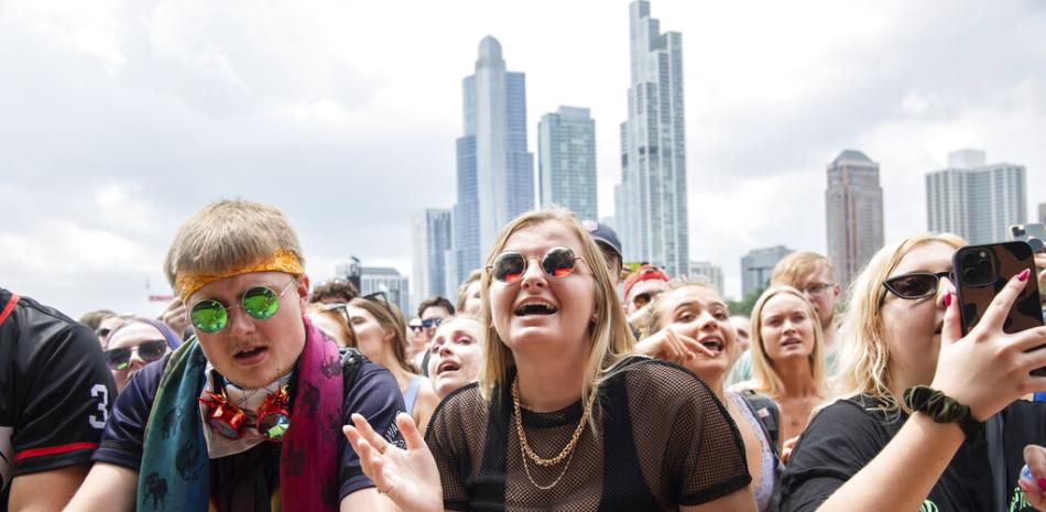 Asistentes al Festival Musical Lollapalooza el 29 de julio de 2021 en Grant Park en Chicago. Los expertos de salud están cada vez más preocupados por los próximos eventos masivos en Estados Unidos.

Foto: Amy Harris/Invision/AP
