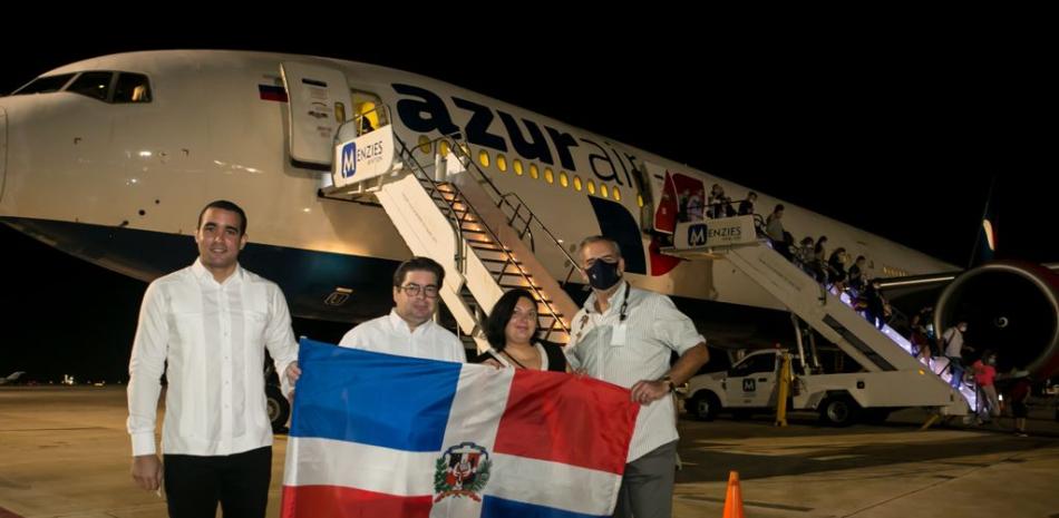 Llegada el avión ruso a República Dominicana. / Foto: Aeropuerto de La Romana
