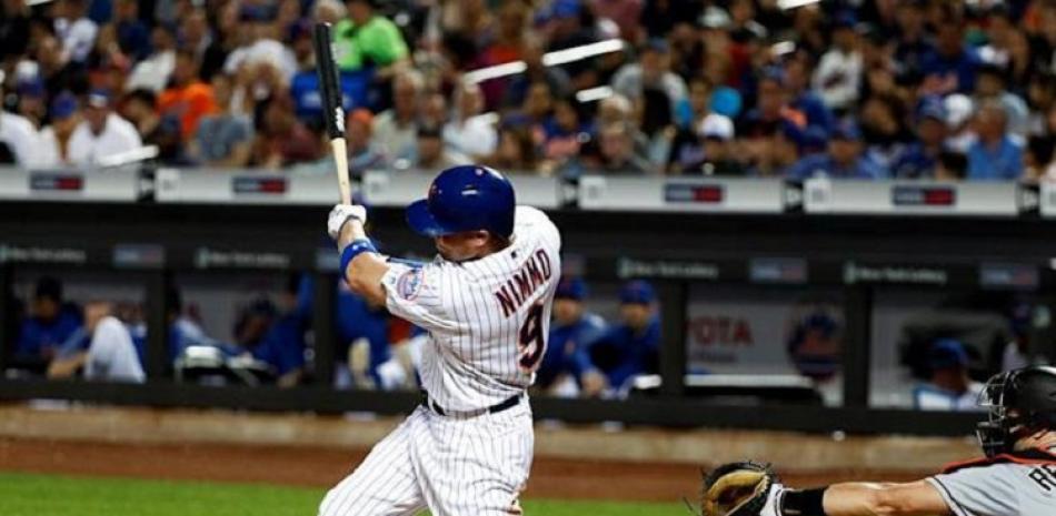 Brandon Nimmo remolcó las cuatro carreras en la victoria de los Mets sobre los Nacionales.