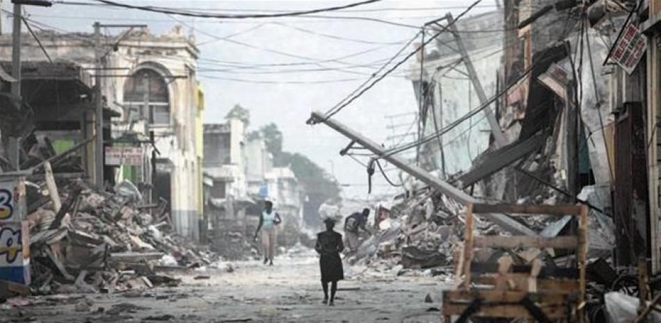 Esta imagen corresponde al terremoto de 2010, el más mortífero de la historia de Haití.