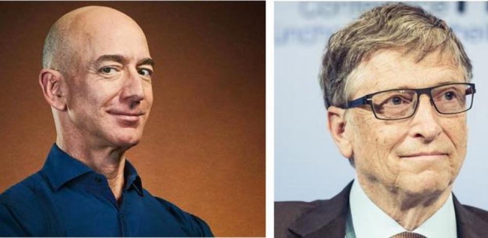 Jeff Bezos y Bill Gates.