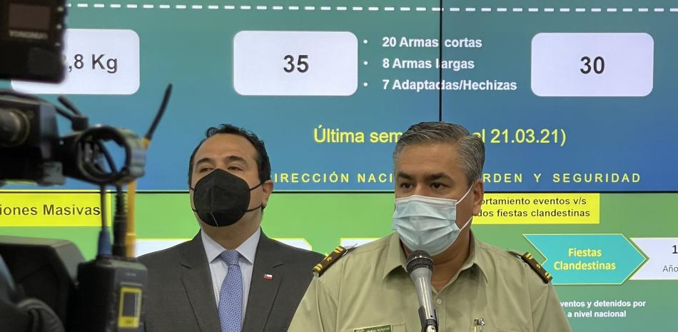 Director nacional de Orden y Seguridad del cuerpo policial de Carabineros, Esteban Díaz.
