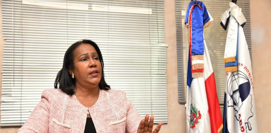 Presidenta de la Asociación Dominicana de Profesores (ADP), Xiomara Guante. Fotos: JA Maldonado / LD