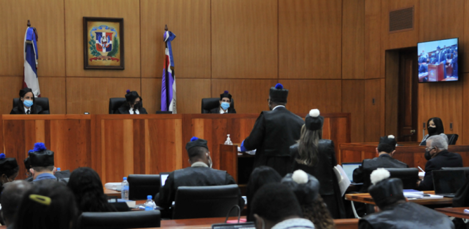 Imputados, defensa y fiscales del Ministerio Público, en audiencia por caso Odebrecht.
