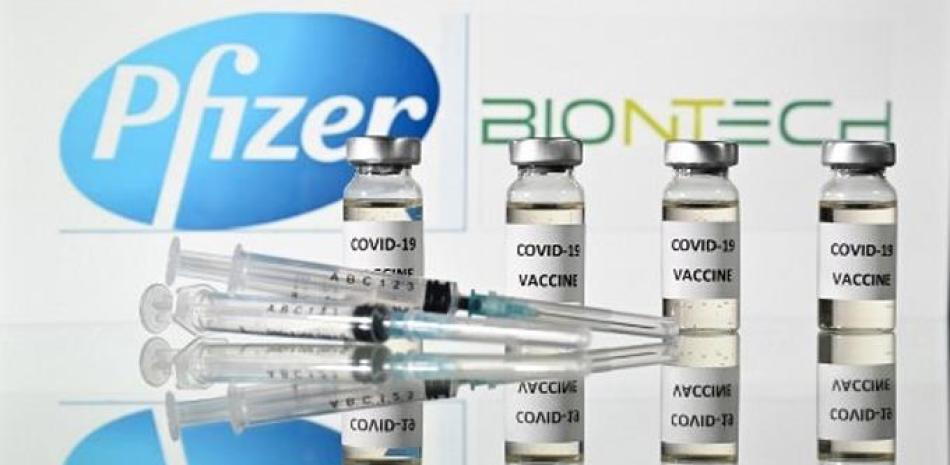 Frascos de la vacuna Pfizer. Fuente externa