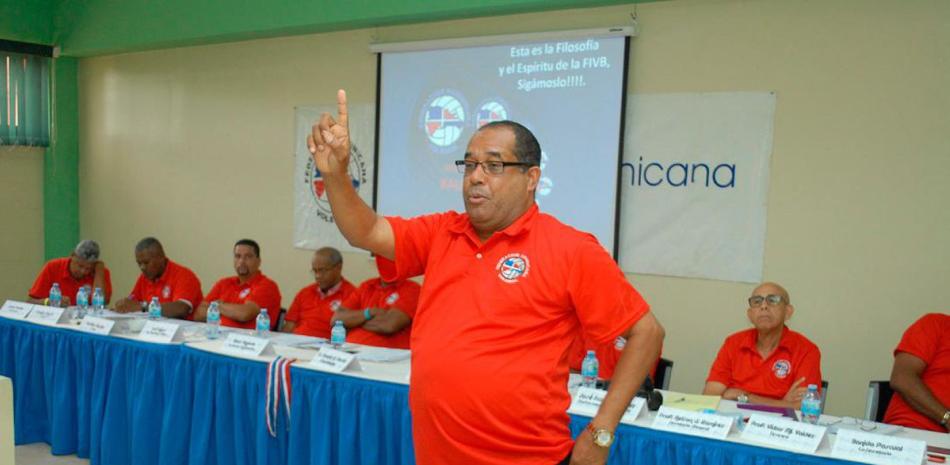 Alexis García, presidente de la Federación Dominicana de Voleibol.