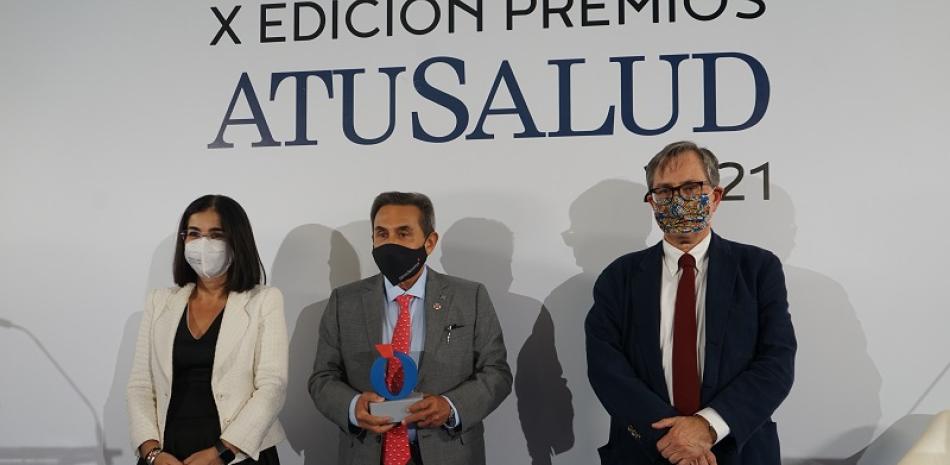 Carolina Darias, Gabriel Serrano y Francisco Marhuenda. Foto cortesía