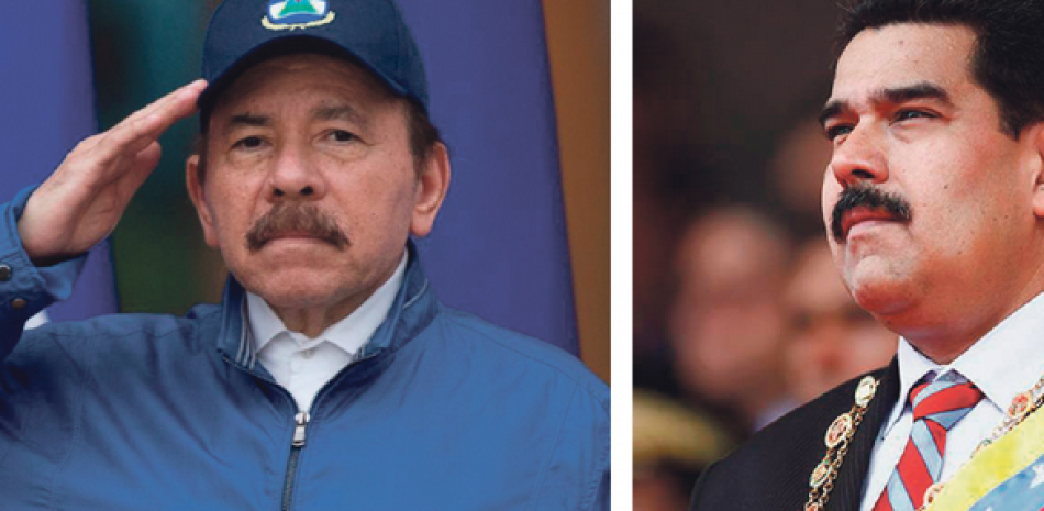1) Daniel Ortega. 2) Nicolás Maduro.