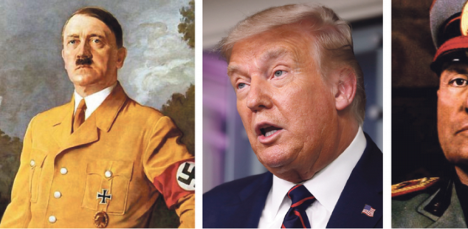 1) Adolfo Hitler. 2) Donald Trump. 3) Benito Mussolini.