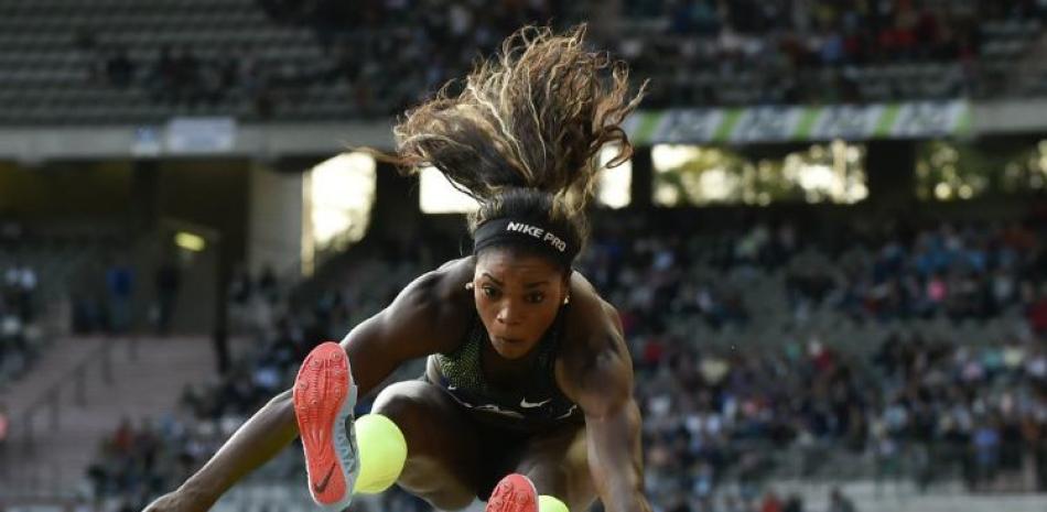 Caterine Ibargüen es la máxima figura del atletismo colombiano.