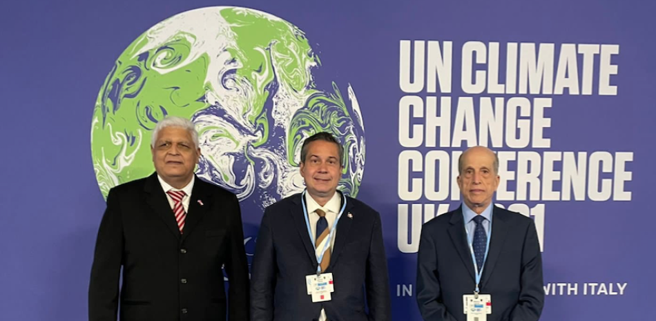 Orlando Jorge Mera y Max Puig encabezan la delegación dominicana que participa en la cumbre sobre cambio climático. EXTERNA / LD