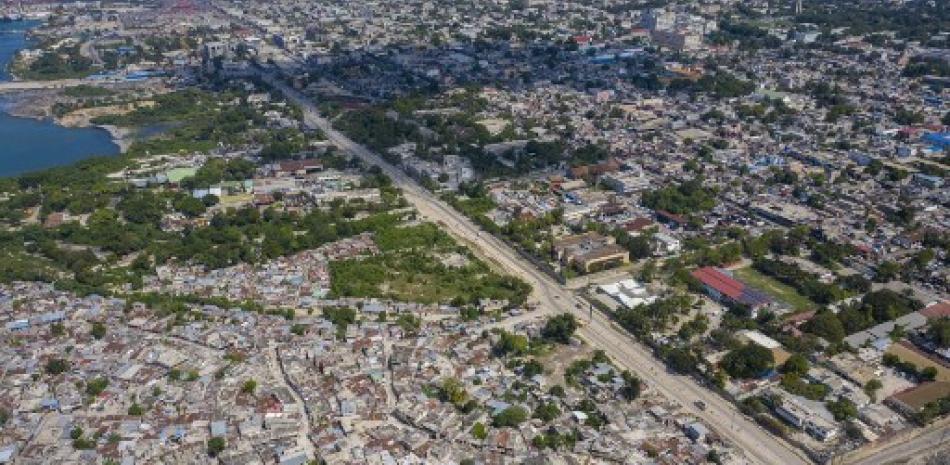 Foto aérea del barrio Martissant, en Puerto Príncipe, Haití. Foto de recurso.