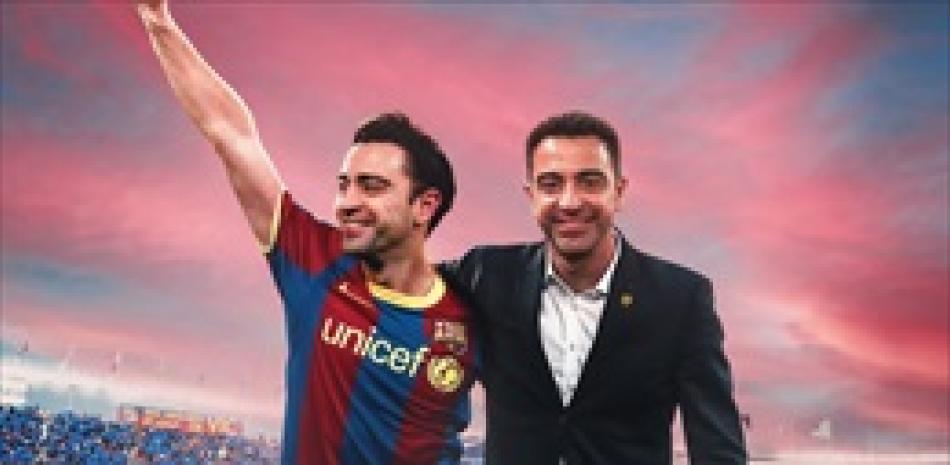 Montaje realizado por el FC Barcelona para dar la bienvenida al nuevo entrenador, Xavi Hernández, quien fue capitán del equipo en su etapa como jugador
REMITIDA / HANDOUT por FCB