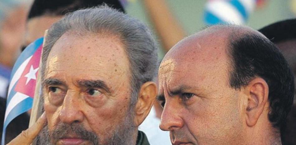 Carlos Lage y Fidel Castro.
