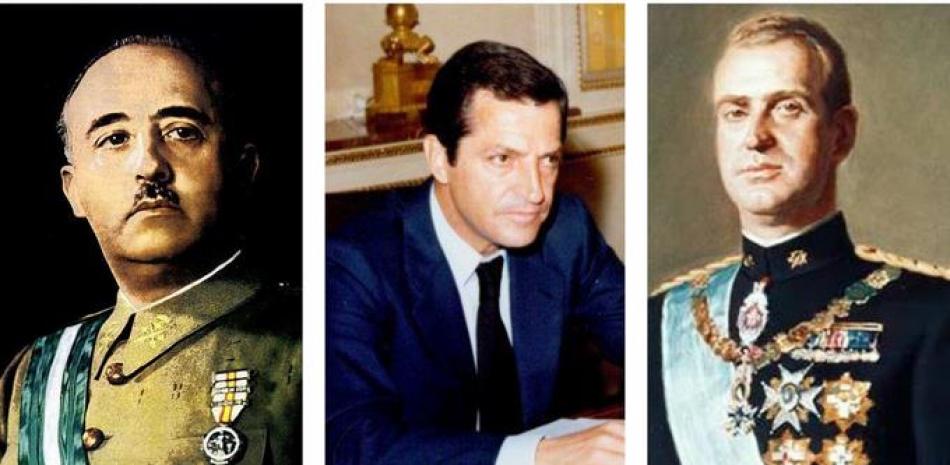 1) El Generalísimo Francisco Franco. 2) El expresidente Adolfo Suárez. 3) El Rey de España, Juan Carlos I.