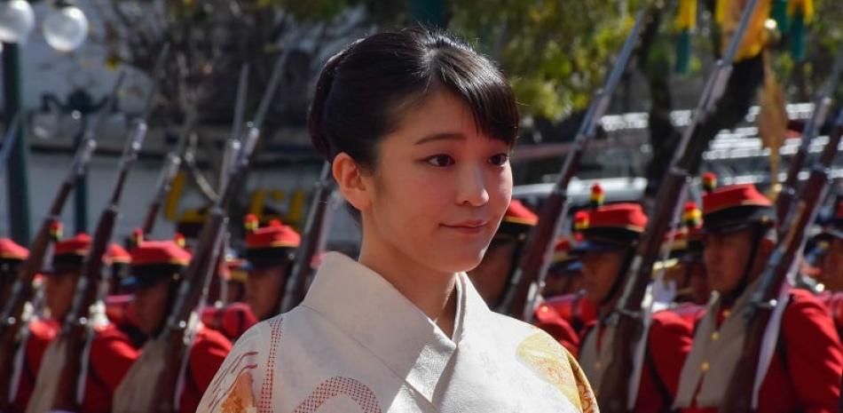 La princesa Mako de Japón durante una visita oficial a Bolivia. EFE/Javier Mamani