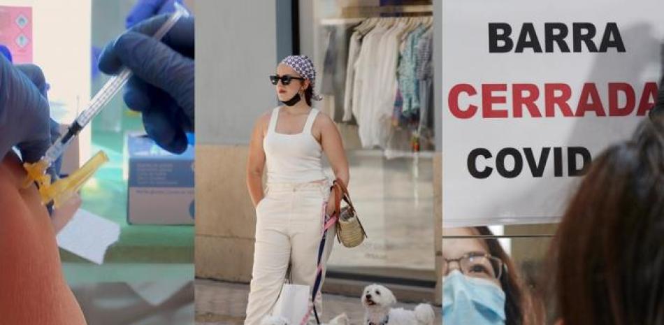 Collage con tres fotos sobre la situación de la pandemia de COVID-19 en España durante 2021.

Foto: EUROPA PRESS