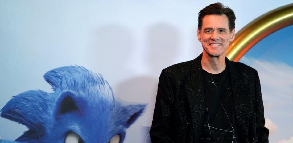 Jim Carrey posa para la presentación del filme 'Sonic the Hedgehog' en Londres en 2020. EFE / WILL OLIVER