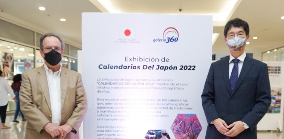 Fernando García y el embajador de Japón, Takagi Masahiro