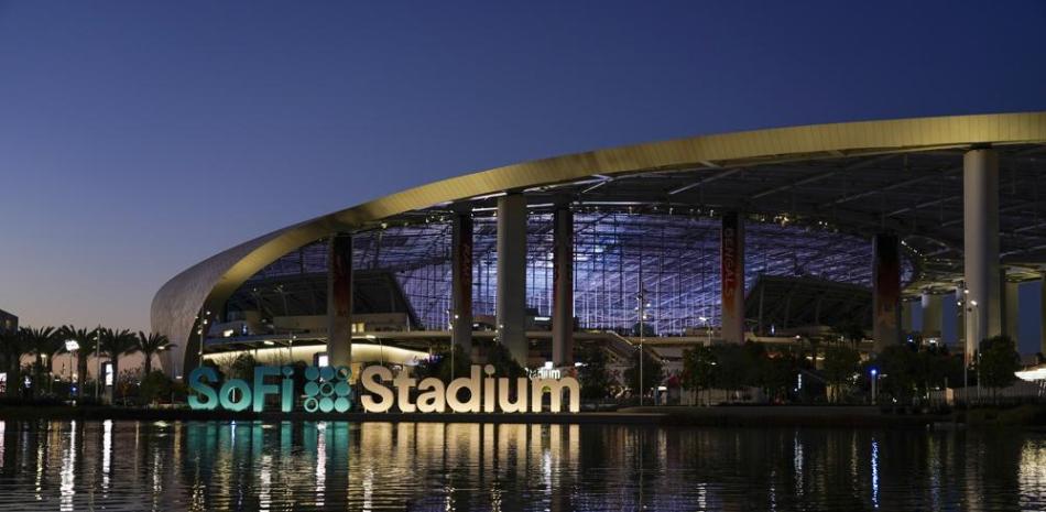 La foto del viernes 4 de febrero de 2022 muestra el SoFi Stadium, en Inglewood, California.