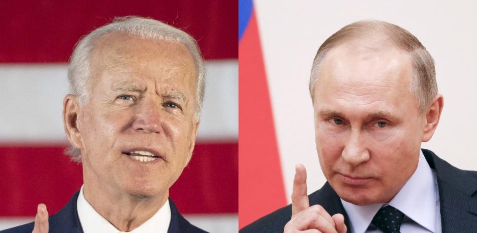 Joe Biden (izquierda) y Vladimir Putin. Foto: Jim Watson/Grigory Dukor/AFP.