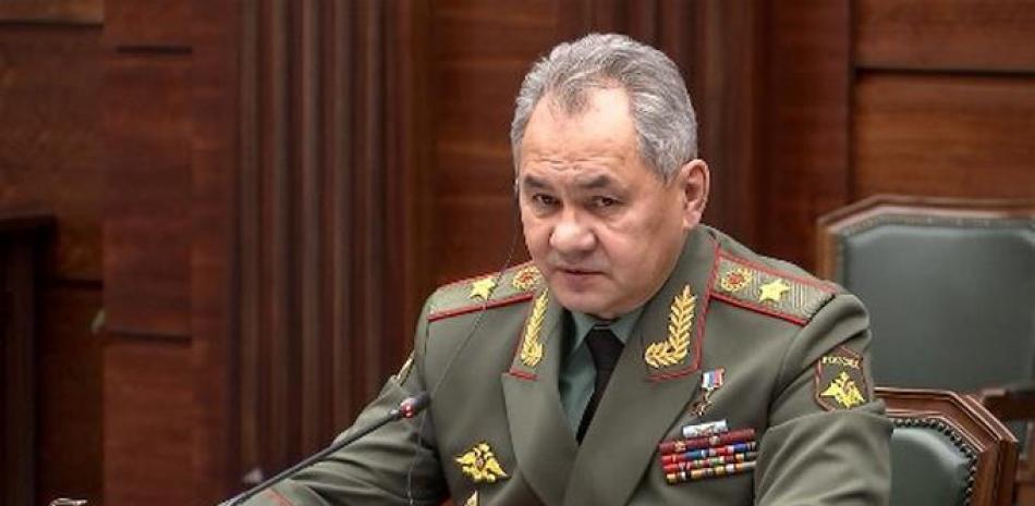 Ministro ruso de Defensa Serguéi Shoigu. Foto: AFP