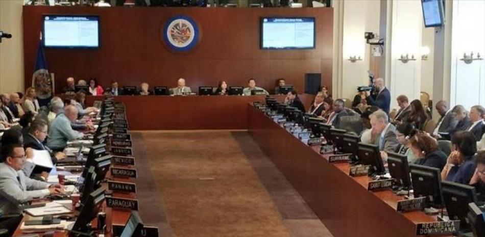 Reunión del Consejo Permanente de la Organización de Estados Americanos (OEA).