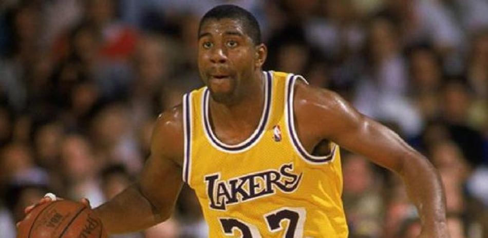 Ervin --"Magic"-- Johnson, el legendario armador de los Lakers y del "Show Time".