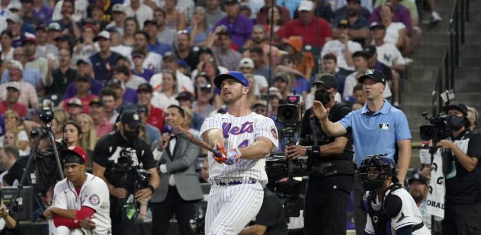 Pete Alonso, de los Mets, ganador del Derby de Jonrones de la temporada pasada.